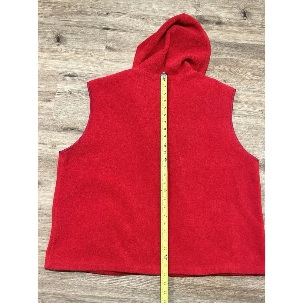 OLE MISS Vest Vintage 90’s Crable  Fleece Hooded Unisex College Collegiate EUC